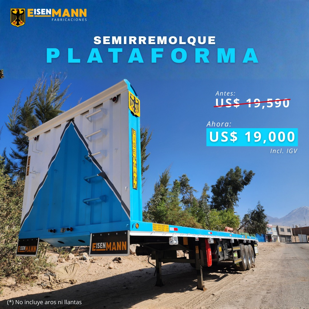 Lista de precios de semirremolques plataforma Eisenmann